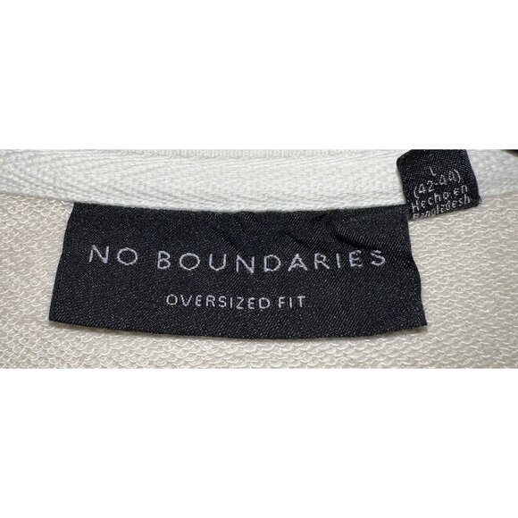 New No Boundaries White Oversized Fit Polo Shirt - Large - Picture 2 of 2